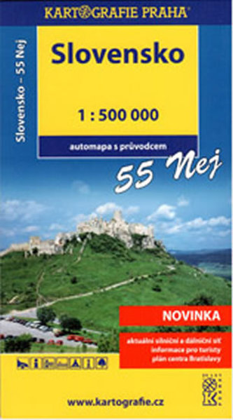 Slovensko - 55 nej, 1:500T (automapa)