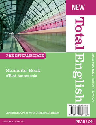 New Total English Pre-Intermediate eText Students´ Book Access Card