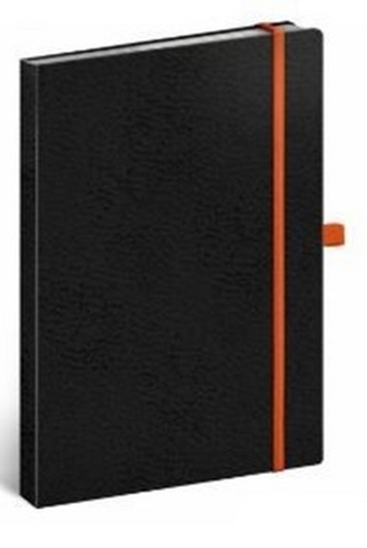 Notes Vivella tečkovaný černý/oranžový