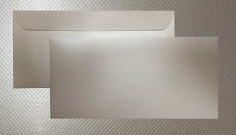 Luxusní dárková obálka - stříbrná kostky /9x19cm