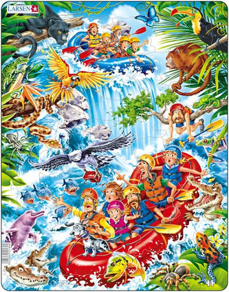 Puzzle MAXI - Raft na Amazonce/35 dílků