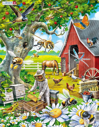Puzzle MAXI - Včelař s úlem/53 dílků