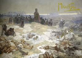 Pohled Alfons Mucha – Bitva grunwaldská