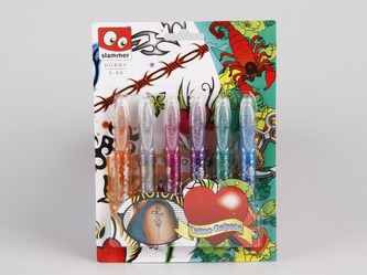 Tetovací gelové tužky 6 ks