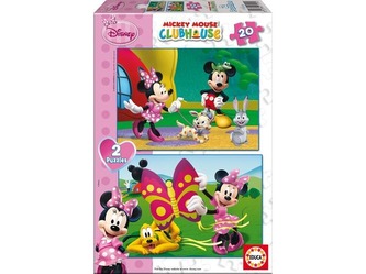 Puzzle Minnie 2v1 20 dílků
