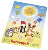 Sada barevných papírů KRTEK A4, 10 listů