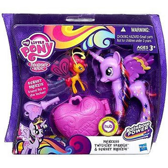 My Little Pony - Poník s kouzelnou klíčenkou a doplňky Twilight sparkle & Sunset breezie A8209