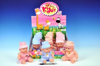 Miminko 20cm tvrdé tělo; 3 barvy - 1 kus