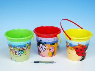 Kbelík Ferda Mravenec plast 15cm, 3 barvy - 1 kus