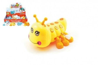 Housenka natahovací plast 9cm asst 2 barvy