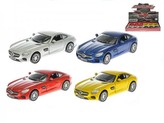 Auto Kinsmart Mercedes Benz AMG GT 1:36 kov 13cm zpětný chod asst 4 barvy 12ks v DBX