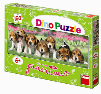 Psi - puzzle Panoramic 150 dílků