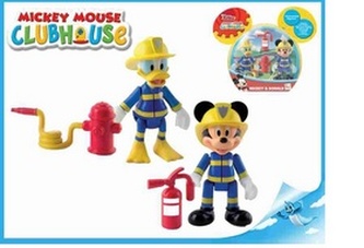 Mickey Mouse a Donald figurky záchranáři kloubové 8cm
