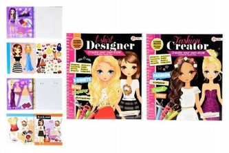 Kreativní sada blok samolepky + malování asst v sáčku 22x25x1cm