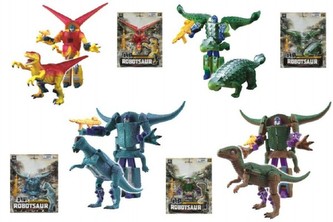 Transformer dinosaurus plast 16cm 4 druhy na kartě (1 kus)