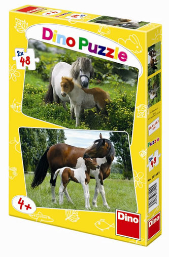 Poníci a Koníci - puzzle 2 motivy v bale
