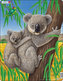 Puzzle Medvídek Koala s mládětem 25 dílků
