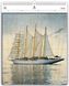 Luxusní dřevěný obrazový kalendář Sailing