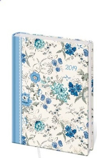 Diář 2019 A7 LYRA týdenní Flower