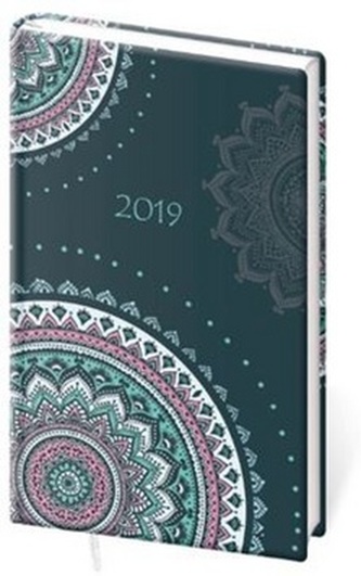 Diář 2019 A7 LYRA týdenní Mandala