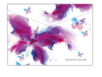 Psaníčko s drukem A4 s tiskem Romantic Nature Motýl