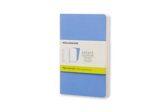Moleskine: Volant zápisníky 2 ks čisté světle modré S
