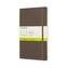Moleskine: Zápisník měkký čistý hnědý L