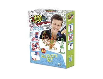 IDO3D Vertical - 2 pera neonově zelená a neonově oranžová