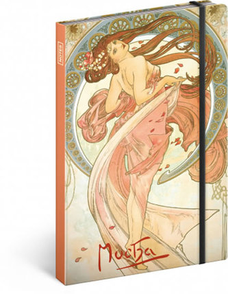 Notes Alfons Mucha - Tanec, linkovaný