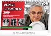 Stolní kalendář Vaření s úsměvem – recepty slavných 2019