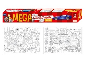 Mega omalovánka Auta