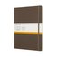 Moleskine: Zápisník měkký linkovaný hnědý XL