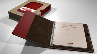 Diář kožený K64 Červený