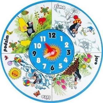 Hodiny dřevěné Krtek Hodiny dřevěné Krtek