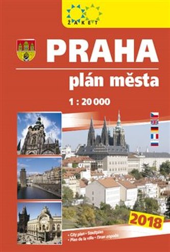 Praha plán města 1:20 000
