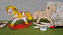 3D dřevěný model Kůň houpací