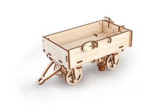 Dřevěný mechanický model Vozík k traktoru