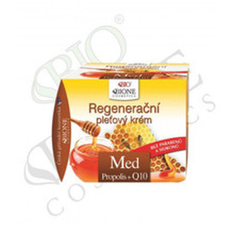 Bione Cosmetics Regenerační pleťový krém s propolisem Med + Q10 51 ml woman