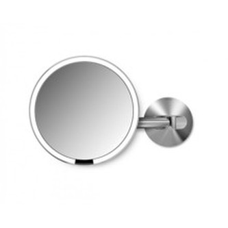 Simplehuman Síťové kosmetické zrcátko na zeď Sensor s LED osvětlením, 5x zvětšení Síťové kosmetické zrcátko na zeď Sensor s LED osvětlením, 5x zvětšení - Varianta Lesklá nerez ocel woman