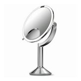 Simplehuman Dobíjecí kosmetické zrcátko Sensor TRIO s dotykovým ovládáním a LED osvětlením, 1x/5x/10x zvětšení Dobíjecí kosmetické zrcátko Sensor TRIO s dotykovým ovládáním a LED osvětlením, 1x/5x/10x zvětšení - Varianta Matná nerez ocel woman