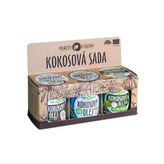 Purity Vision Kokosová sada (Raw kokosový olej, Panenský kokosový olej, Kokosový olej bez vůně) woman