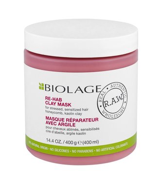 Biolage Jílová maska pro slabé namáhané vlasy Biolage R.A.W. Recover (Re-Hab Clay Mask) 400 ml woman
