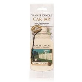YANKEE CANDLE Clean Cotton vůně do auta visačka papírová