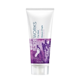 Avon Levandulová maska na nohy 3v1 Works (Clay Mask) 75 ml woman