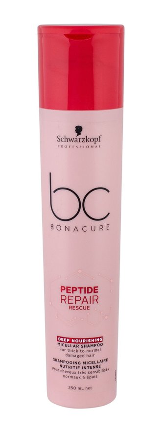 Schwarzkopf Professional Micelární šampon pro poškozené vlasy Bonacue Repair Rescue BC PRR (Deep Nourishing Micellar Shampoo) Micelární šampon pro poškozené vlasy Bonacue Repair Rescue BC PRR (Deep Nourishing Micellar Shampoo) - Objem 250 ml woman
