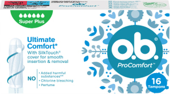 o.b. Tampony ProComfort Super Plus Tampony ProComfort Super Plus - Varianta 16 ks woman