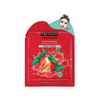 Freeman Čisticí látková maska Jahoda a máta (Pore Cleansing Mask) 25 ml woman
