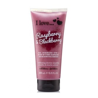 I Love Přírodní sprchový peeling s vůní malin a ostružin (Raspberry & Blackberry Exfoliating Shower Smoothie) 200 ml woman