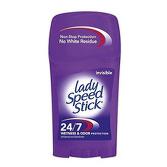 Lady Speed Stick Tuhý antiperspirant pro celodenní ochranu proti pocení 24/7 Invisible (Wetness & Odor Protection) 45 g woman