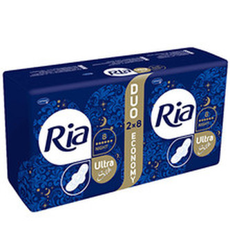 Ria Ultratenké vložky Ultra Night Ultratenké vložky Ultra Night - Varianta 16 ks Duopack woman
